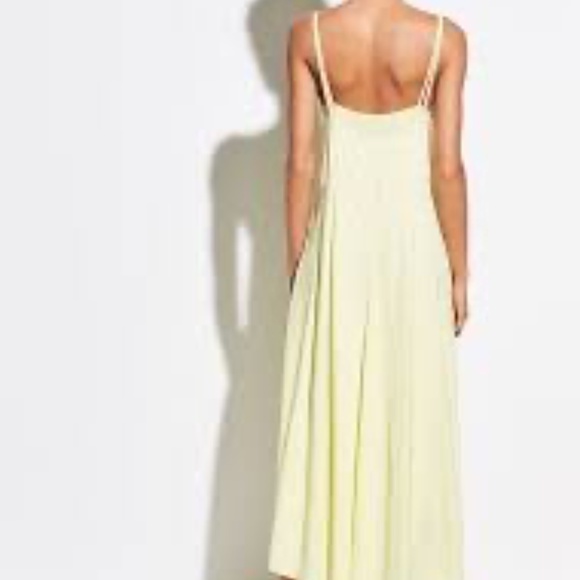 Vince Double Layer Maxi Dress in Lemon Glow (NWOT) - Picture 2 of 9
